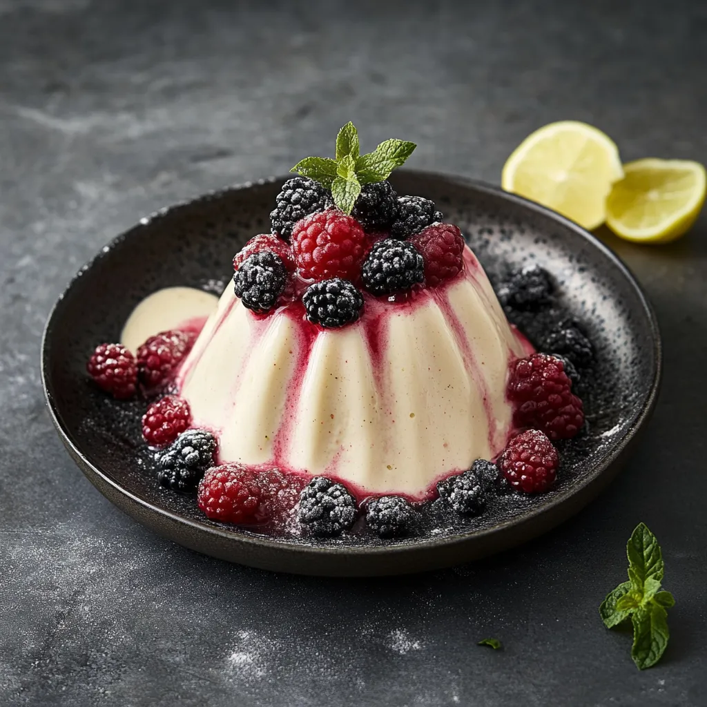 Un dolce con frutta e crema.