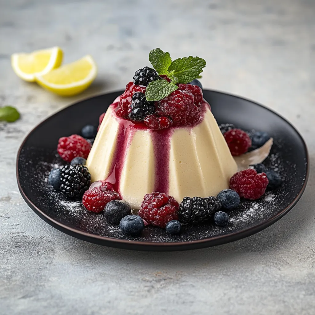 Un dolce con frutta e crema.