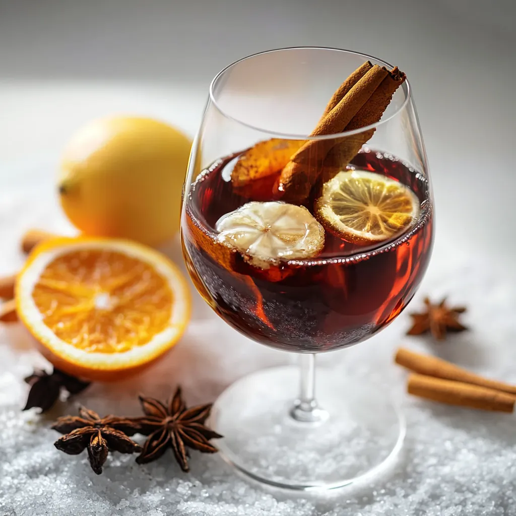 Vetro con succo di limone e cannella.