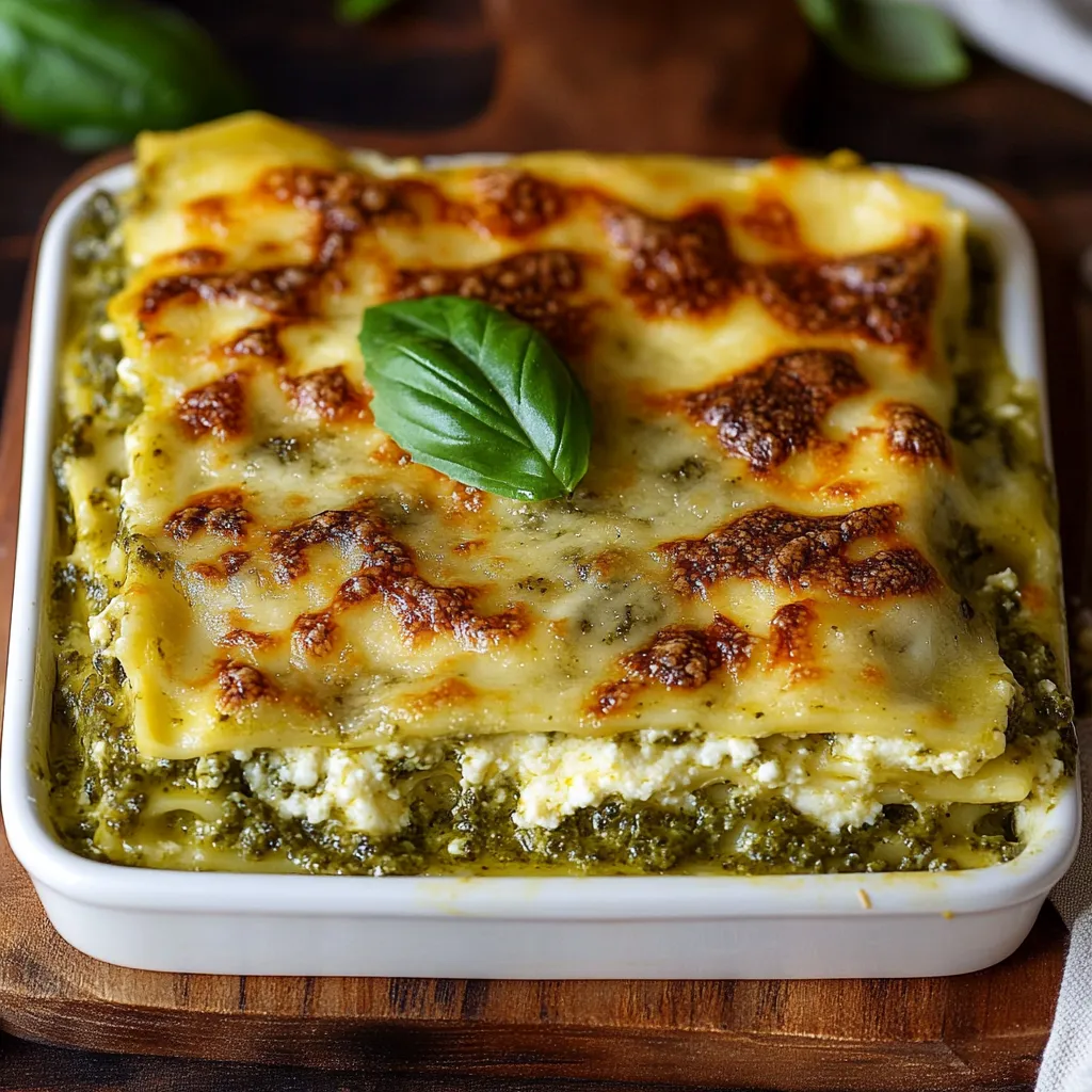 A square white dish with a square piece of food in it.