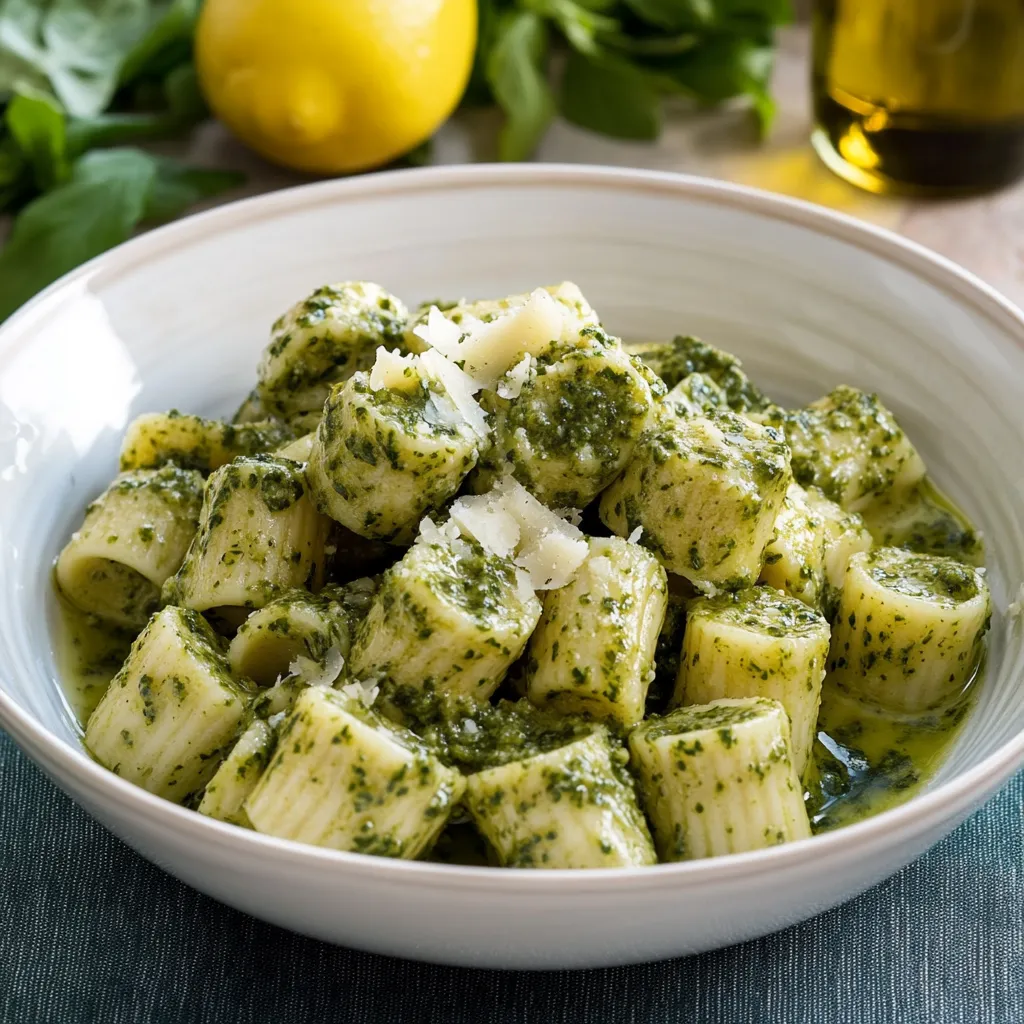 Una ciotola con pasta e verdure.