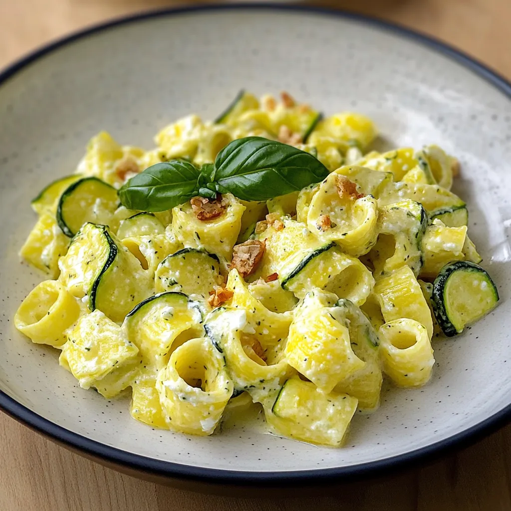 Pasta con verdure e noci.