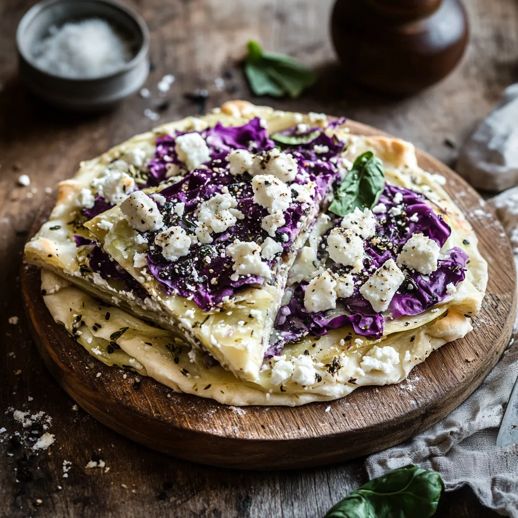 Pizza con verdure e formaggio.