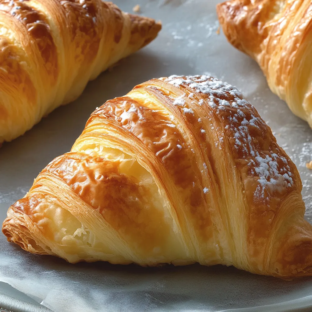 Croissant con zucchero.