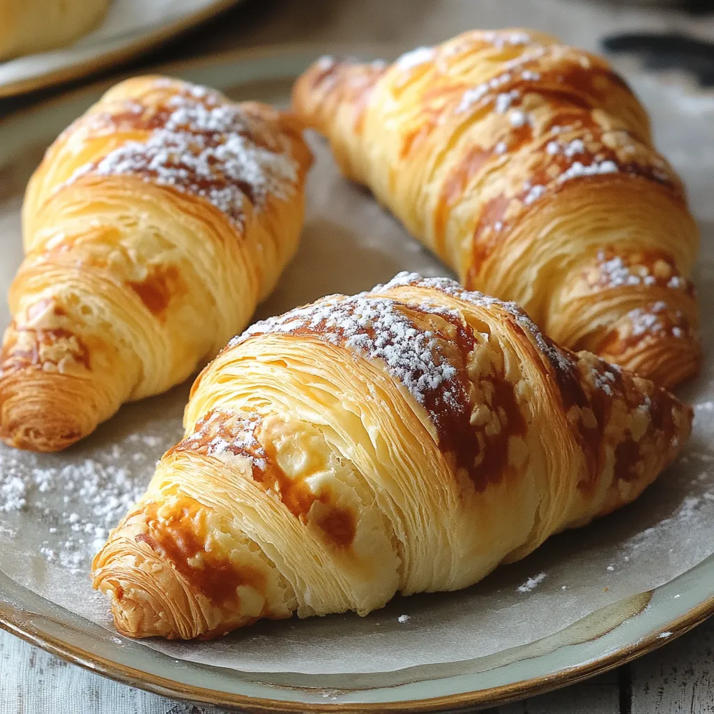 Due croissant con zucchero.