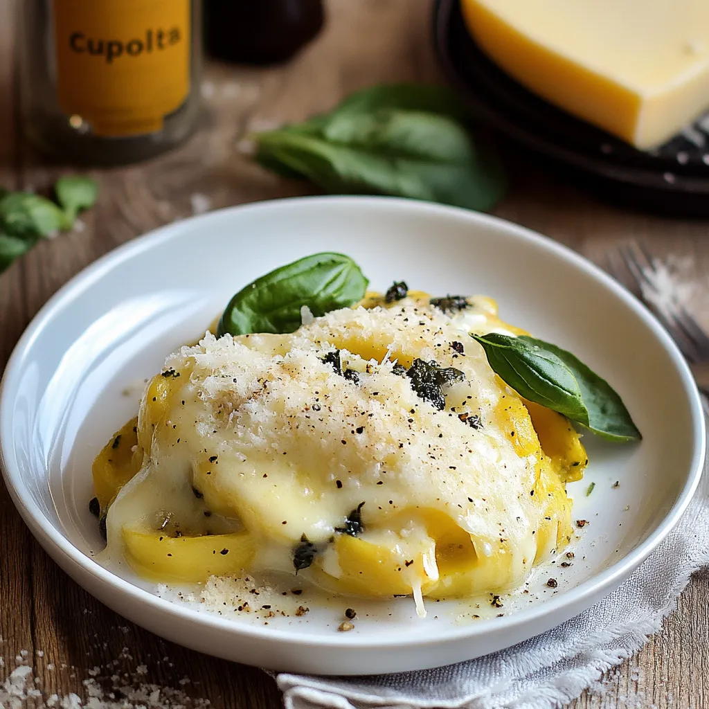 Un piatto di pasta con verdure e formaggio.