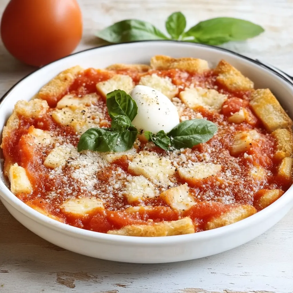 Una tazza di pasta con verdure e un uovo.