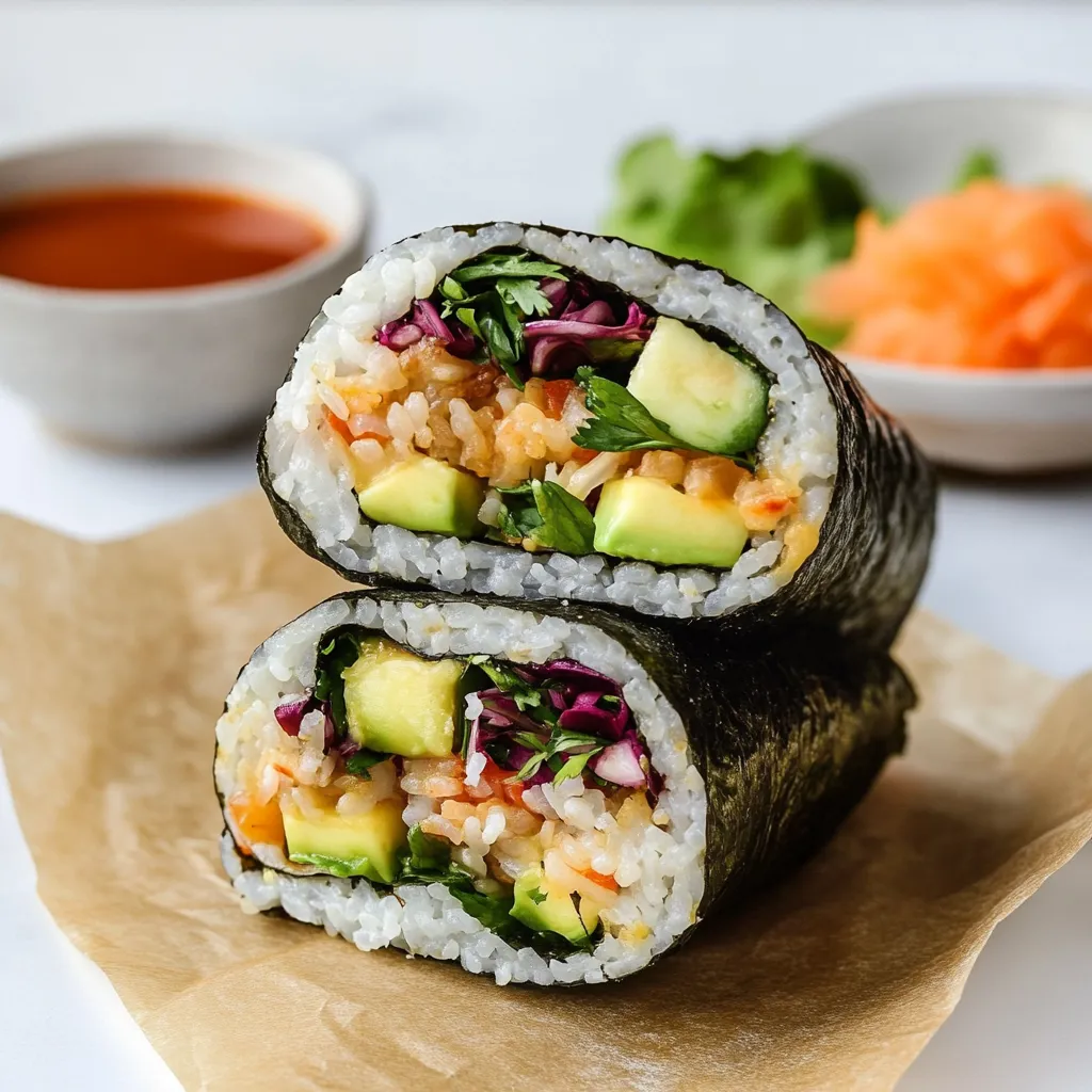 Riso con verdure e avocado.