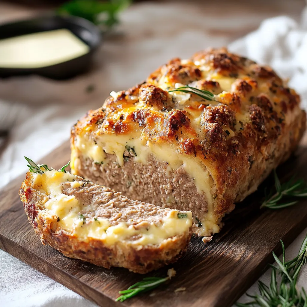 Un pane di pane con formaggio e verdure.