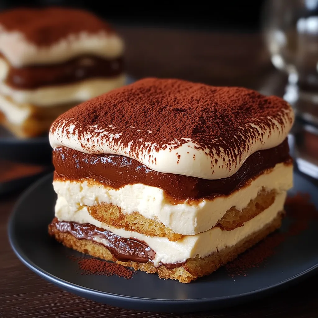 Cake con crema e cioccolato.