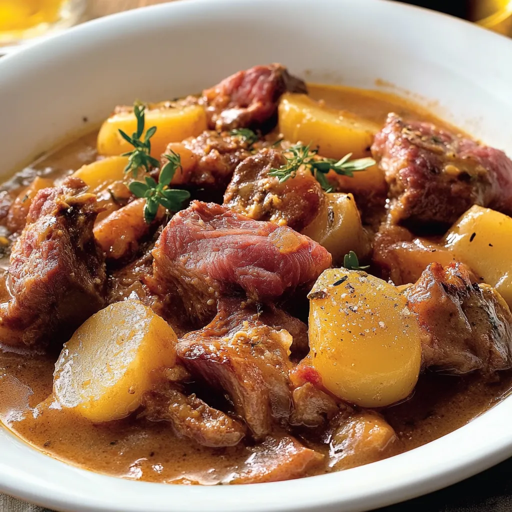 Una ciotola di carne e verdure.