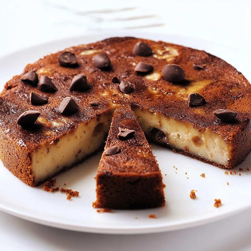 Una torta con cioccolato e noci.