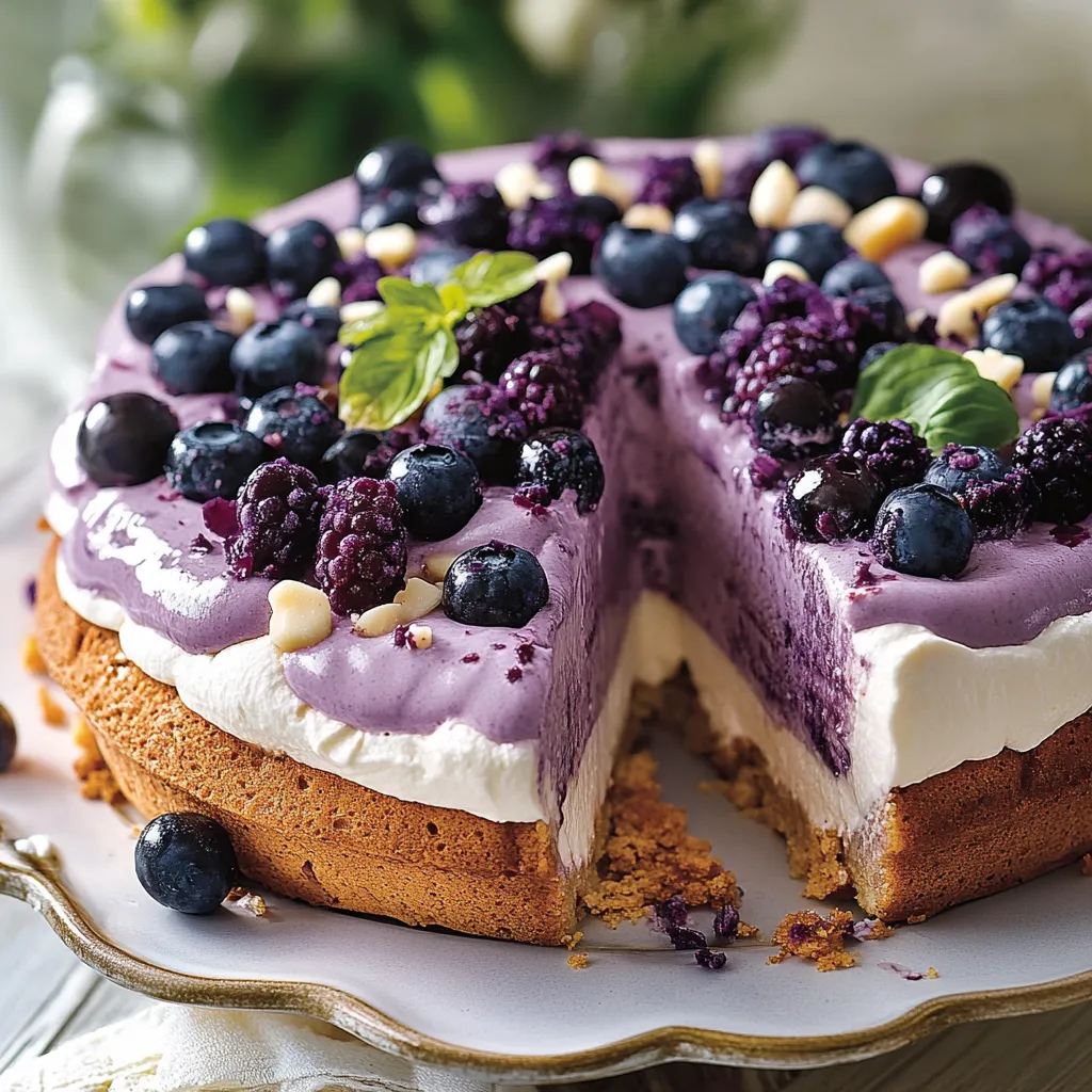 Una torta con frutta e noci.