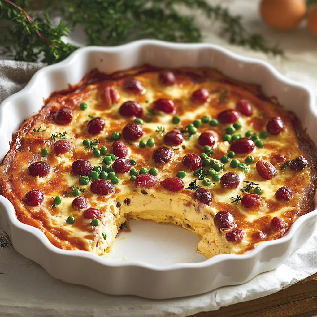 Torta con frullato di pomodoro e verdure.