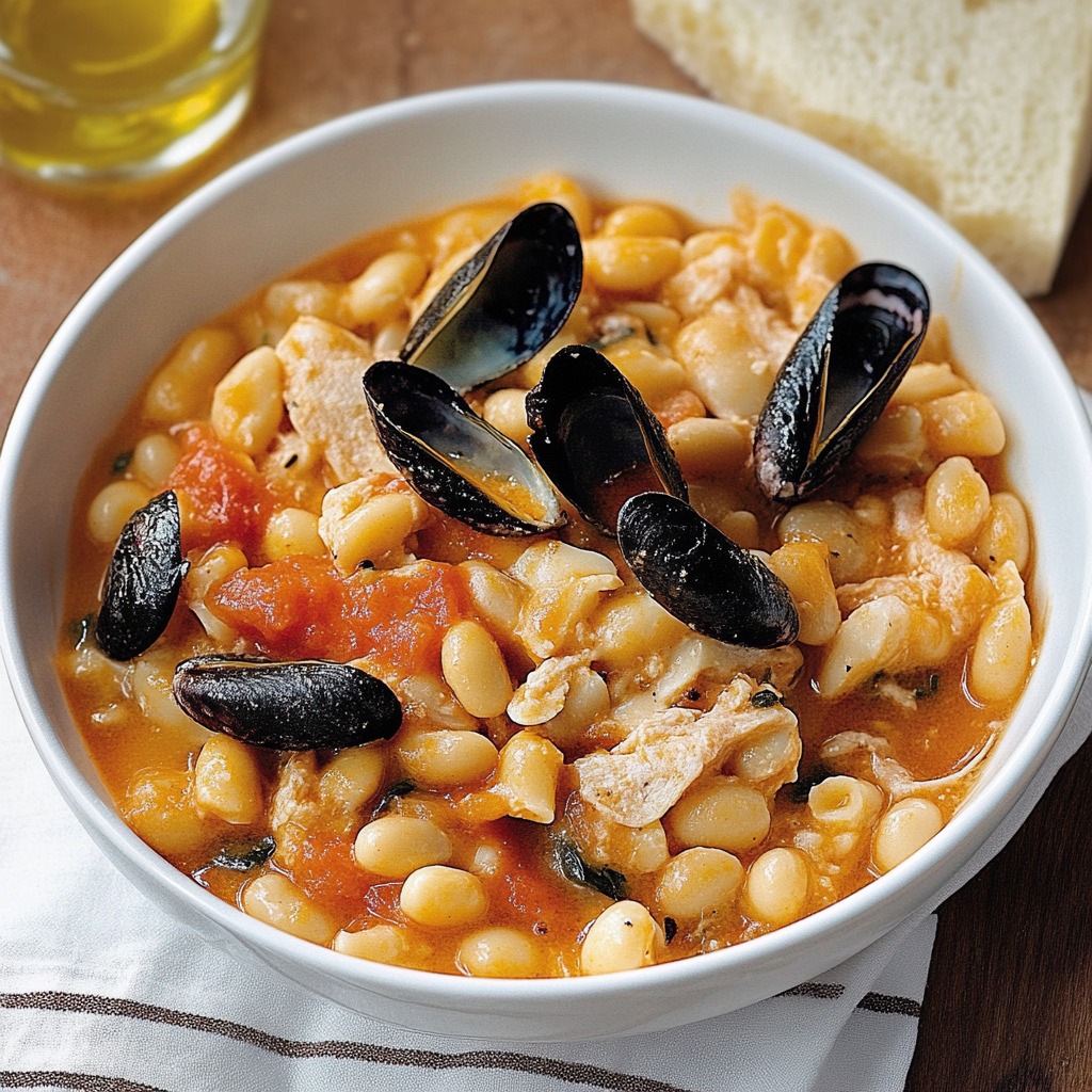 Una ciotola di minestrone con carne e verdure.