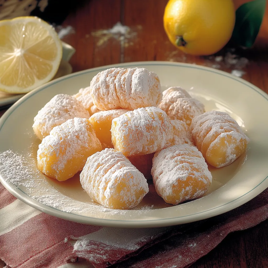 Piatti di pasta con frullato di limone.