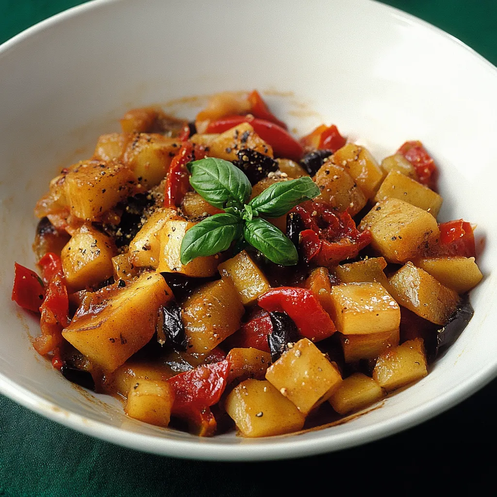 Una ciotola con verdure e pomodori.