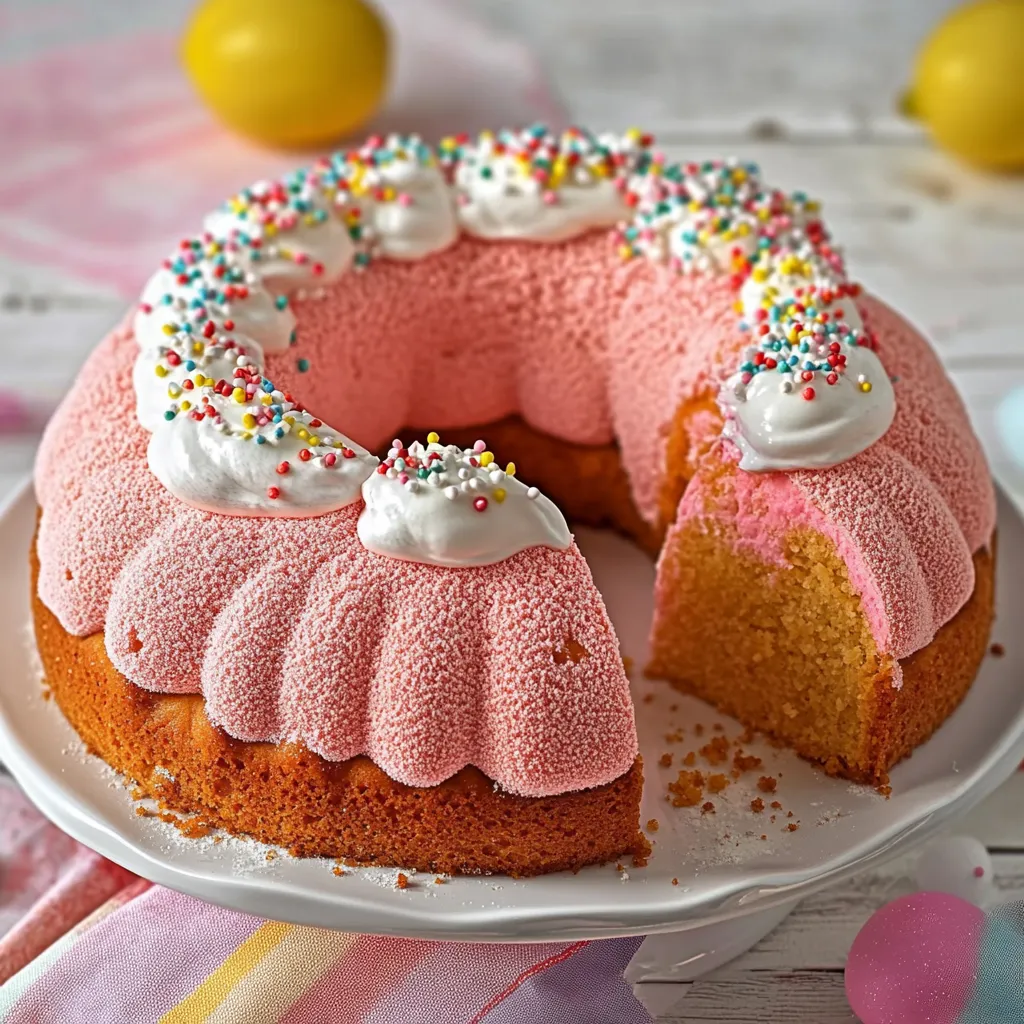 Cake con crema e frullato.
