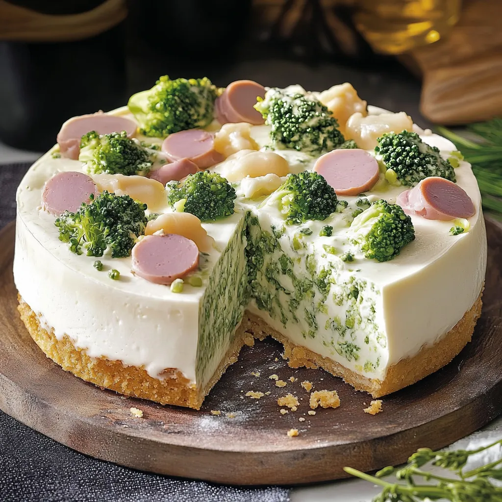 Un cake con frullati e verdure.