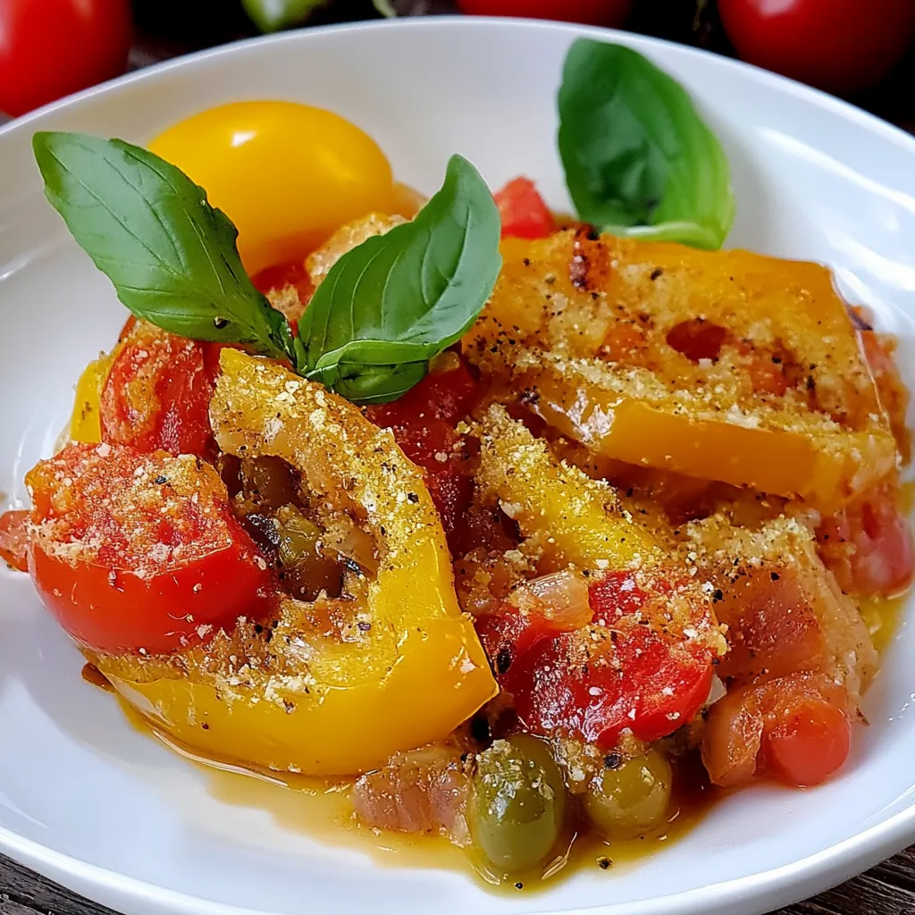 Una ciotola con pomodori e basilico.