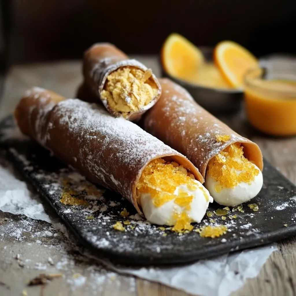 Due ciambelle con crema e frutta.