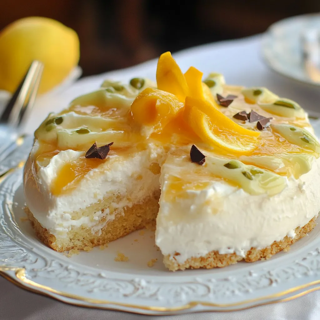 Una torta con frutta e crema.
