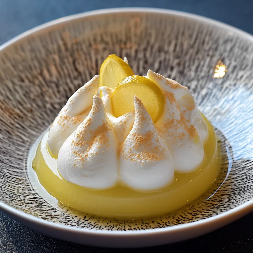 Un dolce con crema e limone.