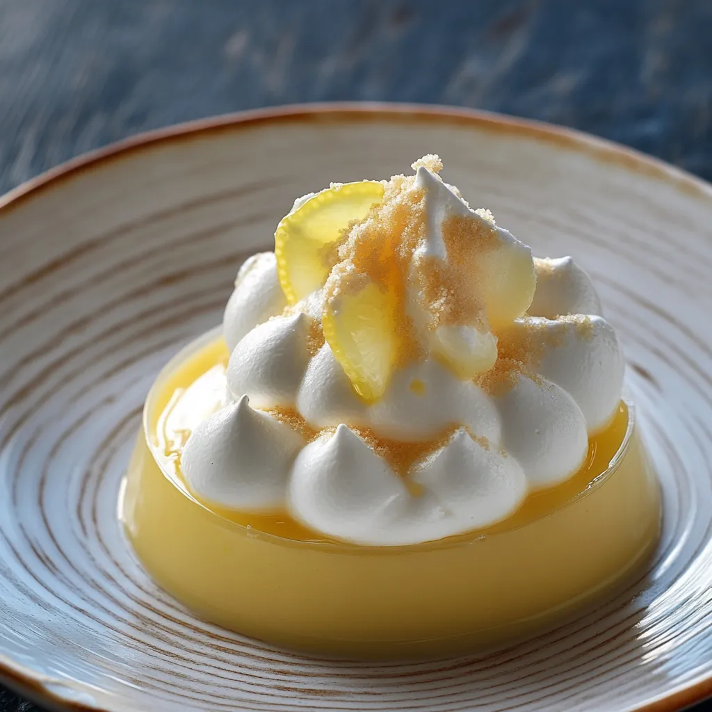 Un dolce con crema e limone.
