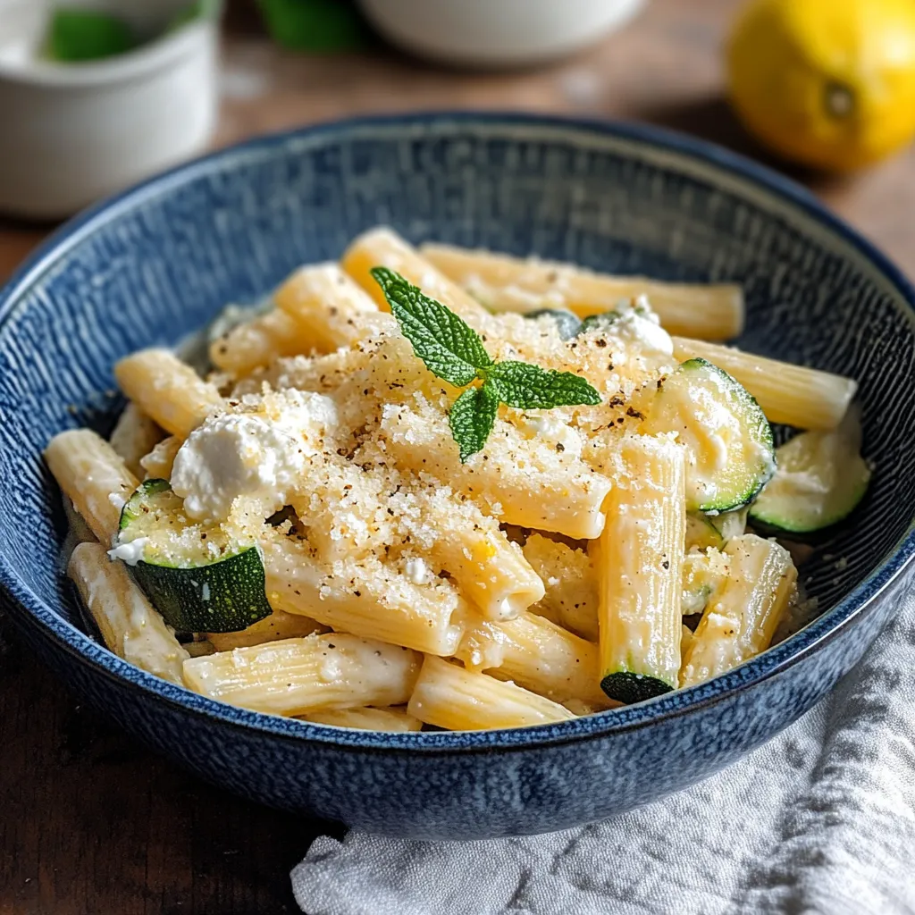 Una ciotola di pasta con verdure e formaggio.