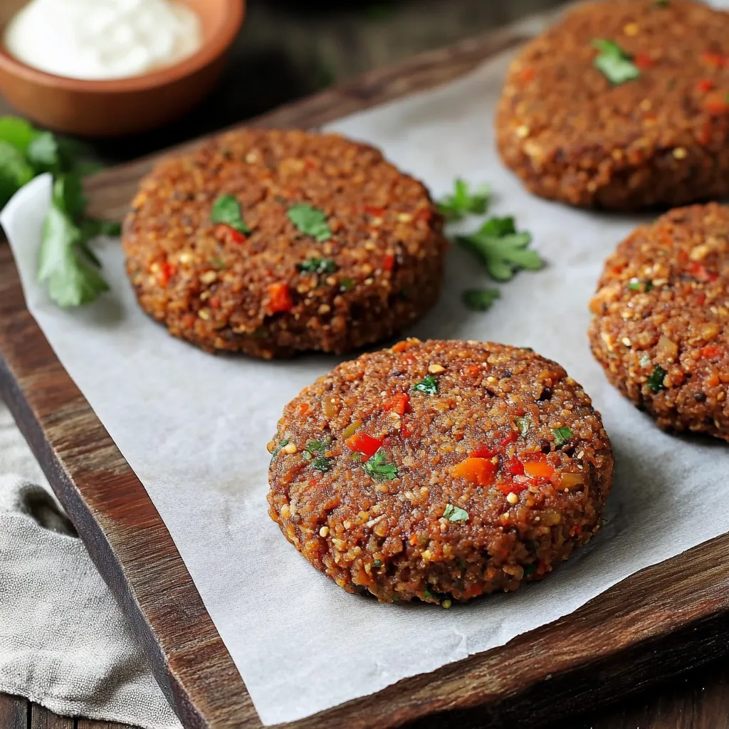 Quattro polpette con peperoni e paprika.