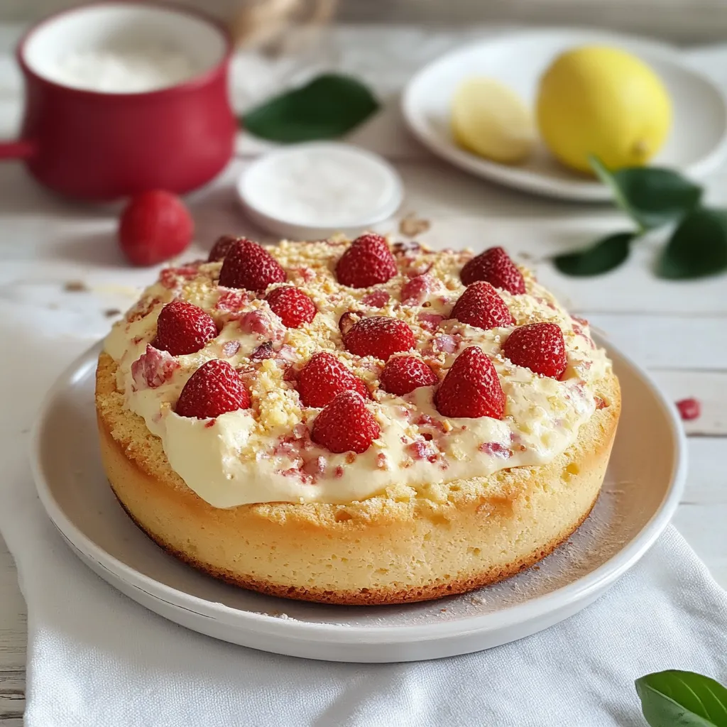 Un dolce con frutta e crema.