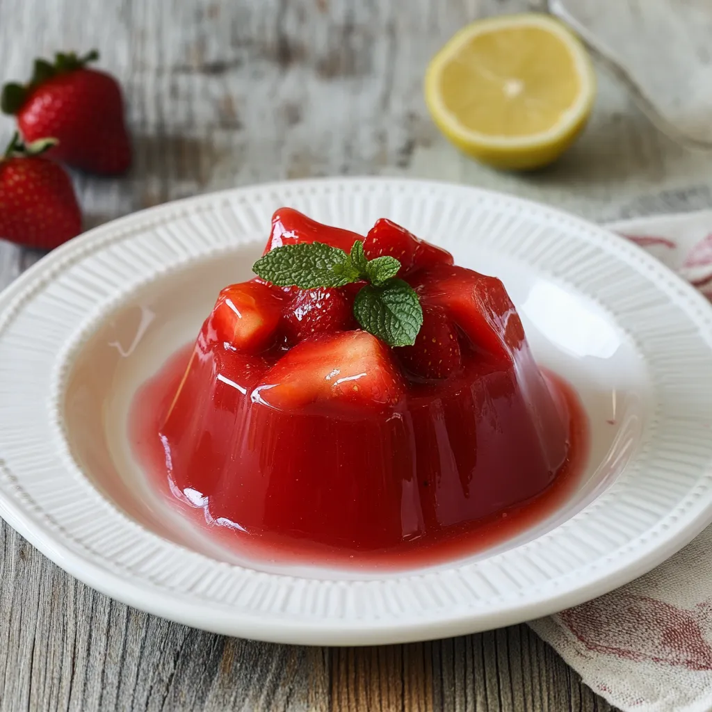 Un piatto di torta alle fragole con una limetta.