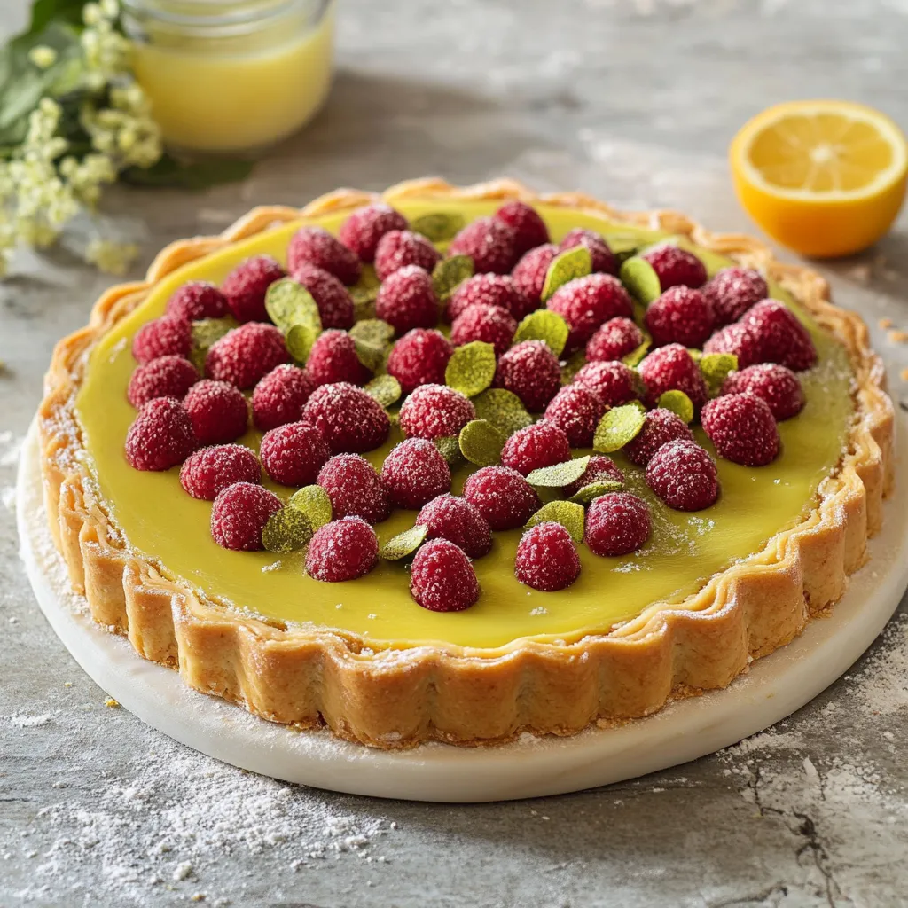 Torta con frutta e limone.