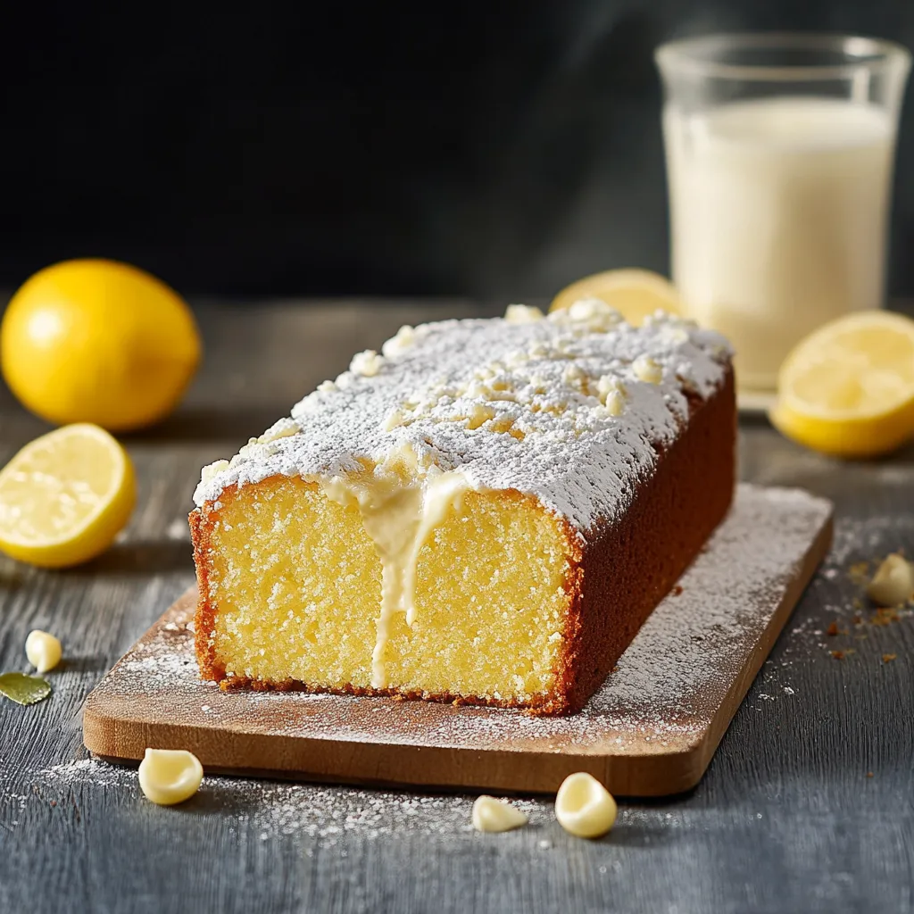 Un dolce soffice con un tocco di limone.