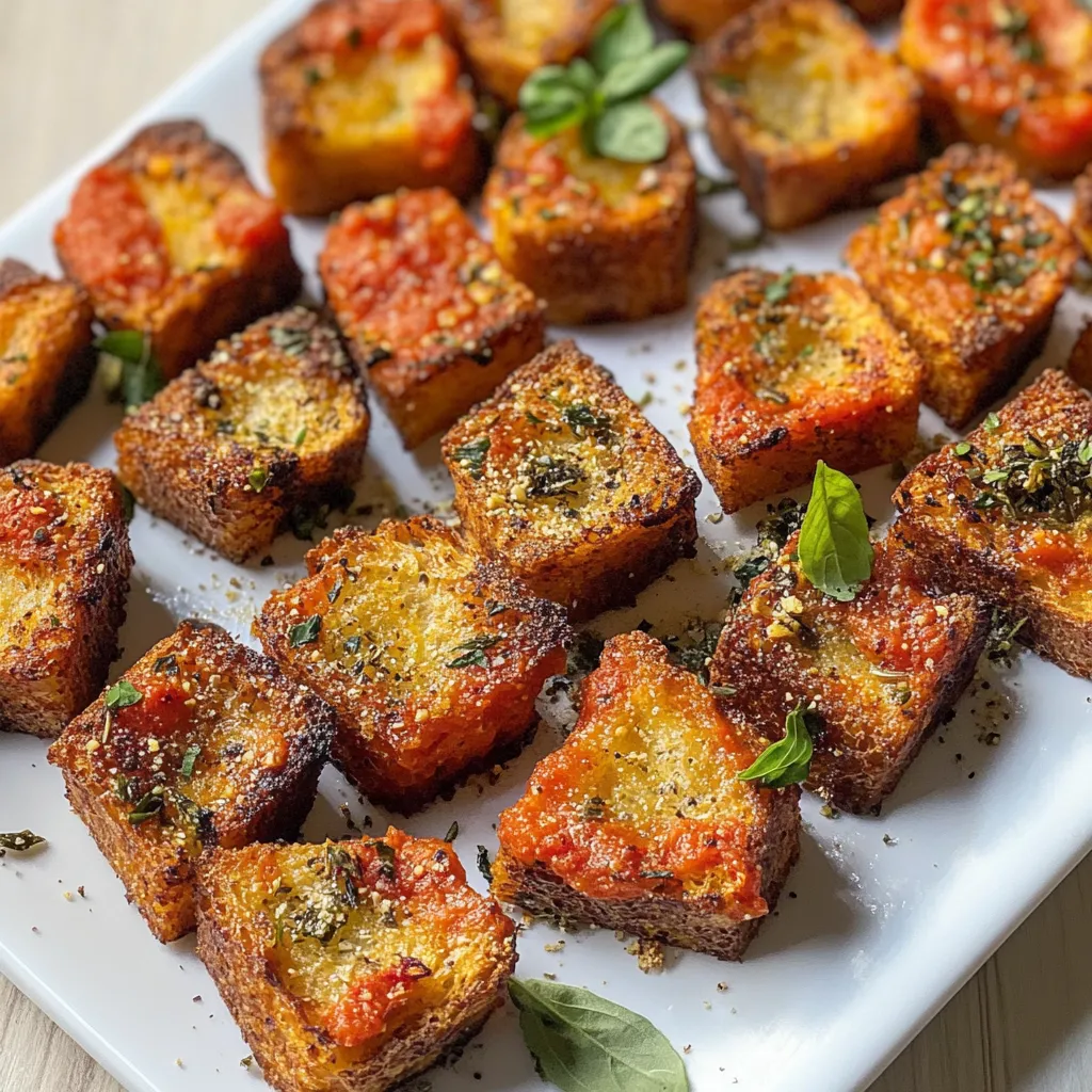 Pane tostato con erbe fresche.