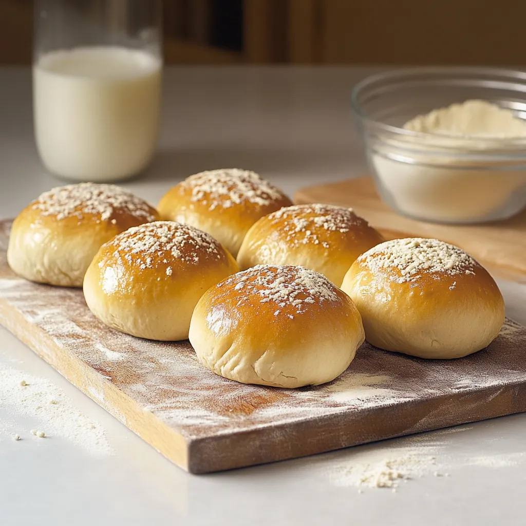 Panini dorati con semi di sesamo.