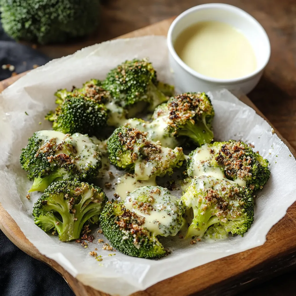 Broccoli con salsa bianca.