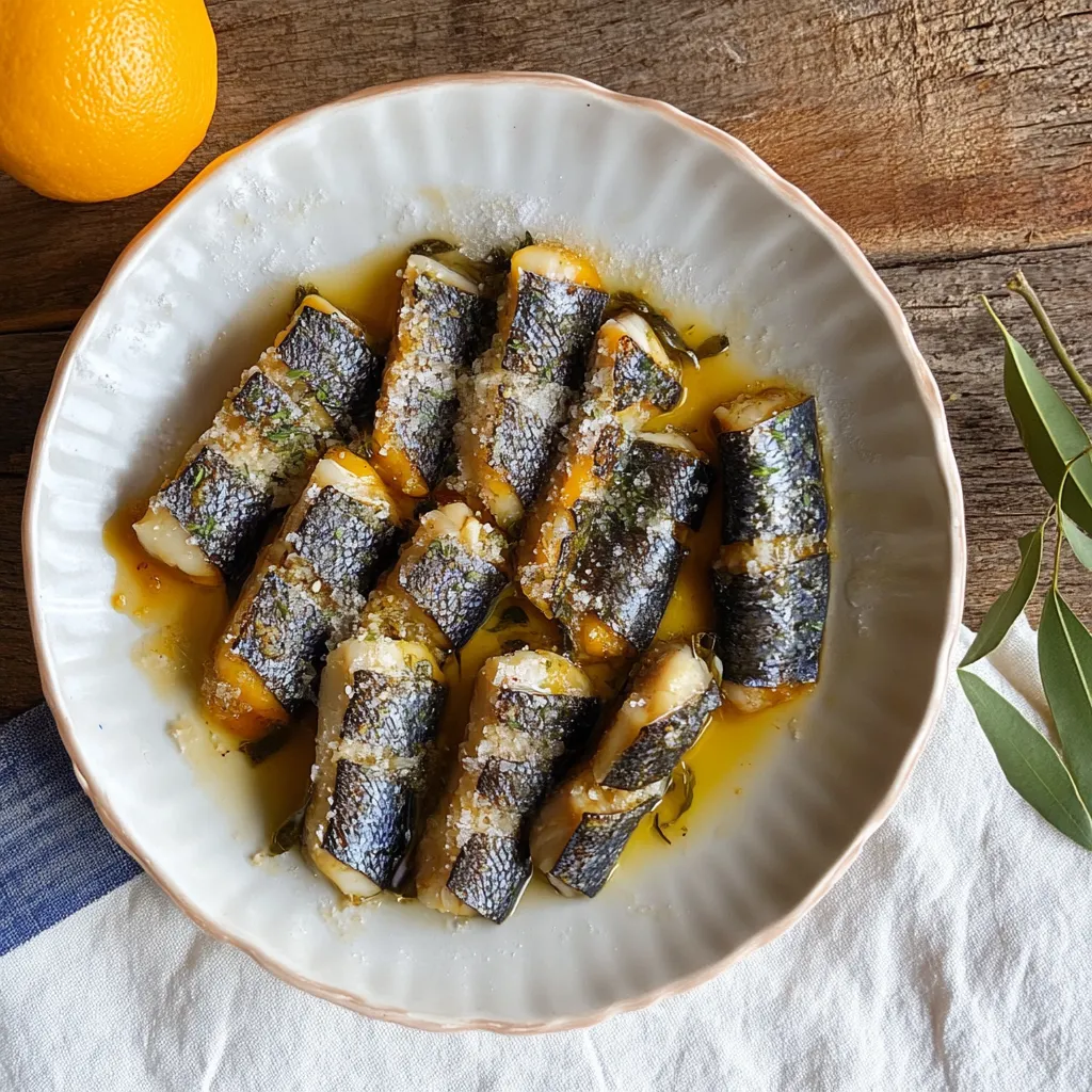 Piatto di sarde servito con limone fresco accanto.