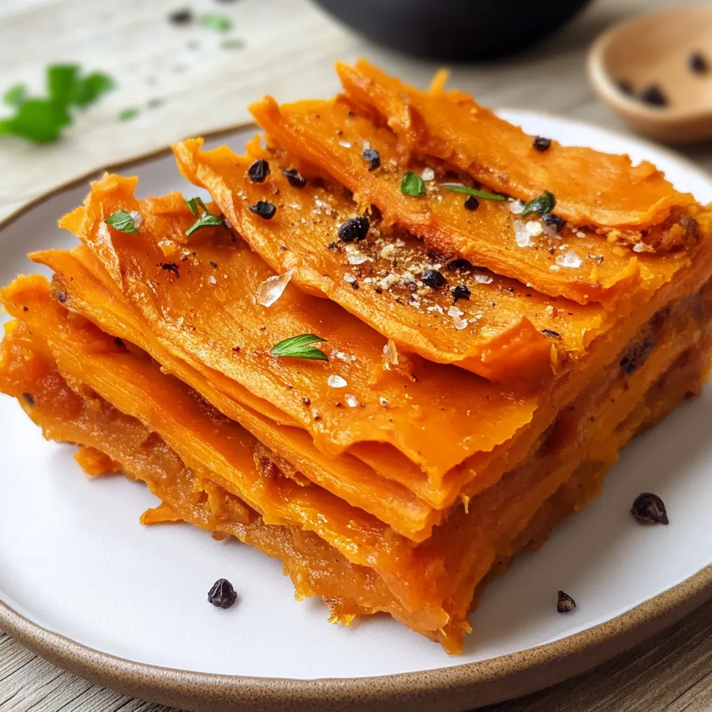 Un piatto di carote cotte con erbe.