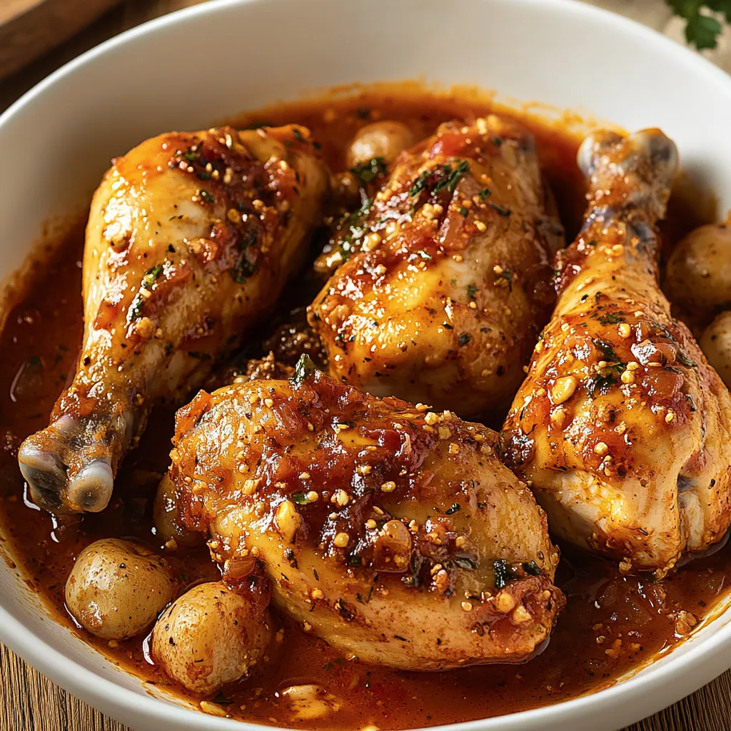 Piatti di pollo con salsa.