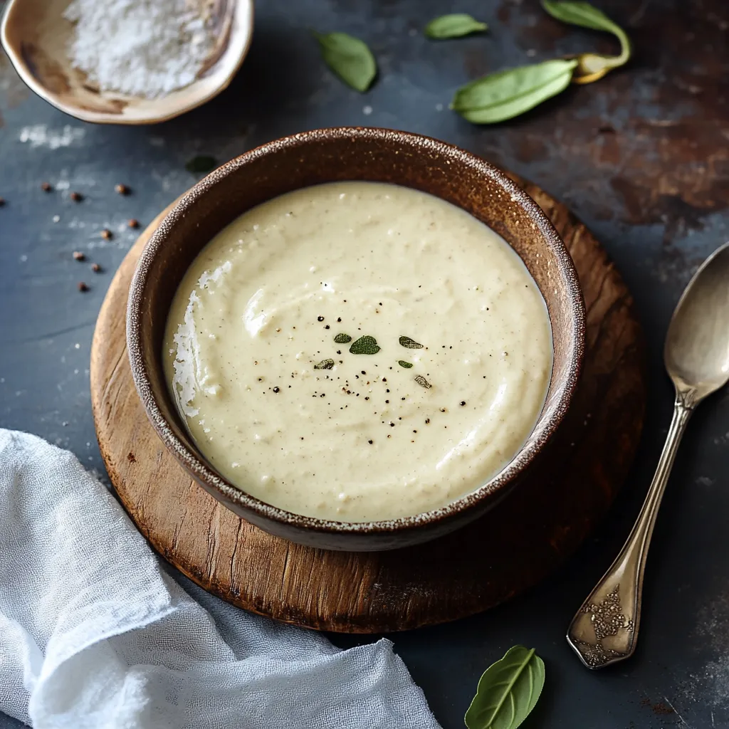Una ciotola di crema di zucca con una spatola accanto.