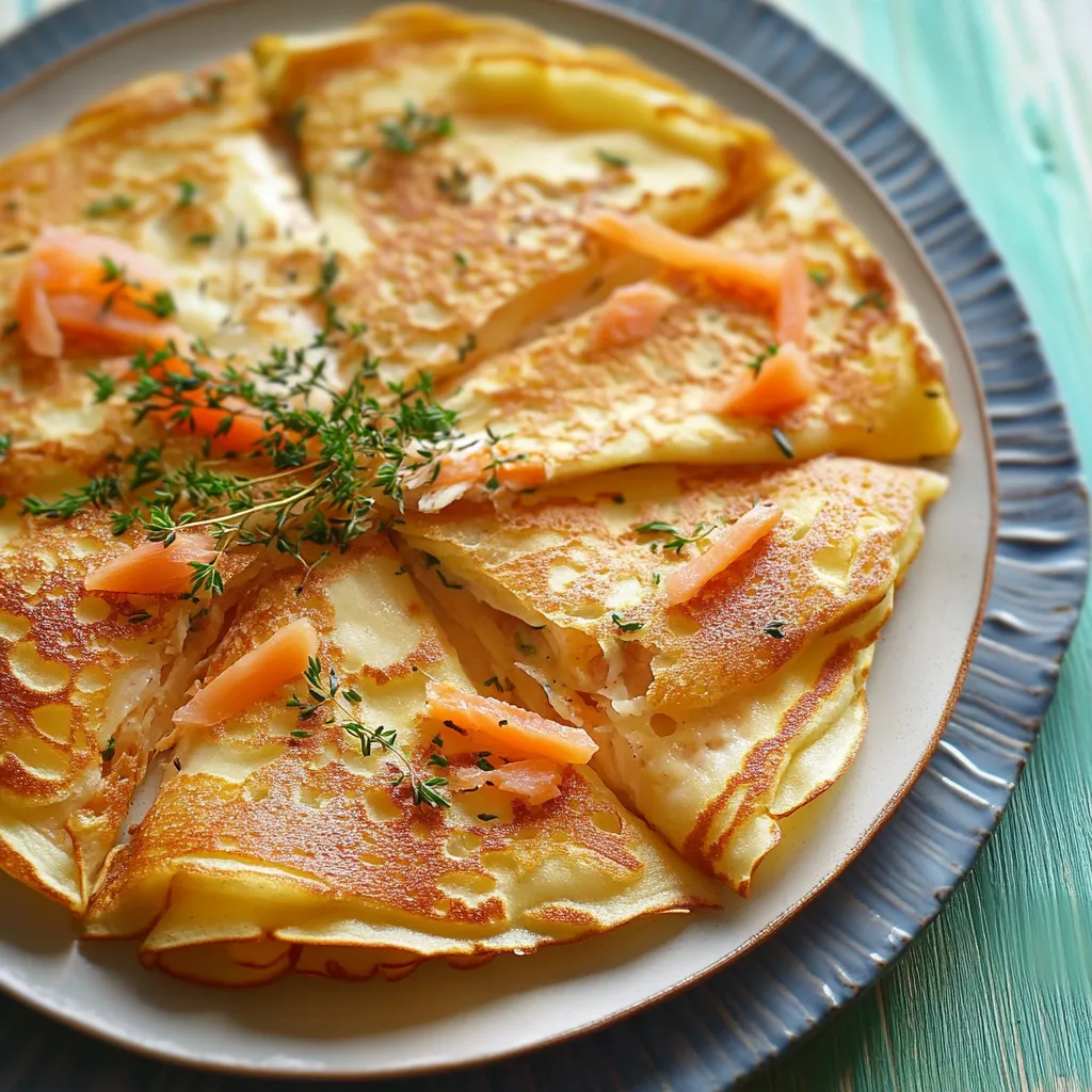 Crespelle al salmone cremose