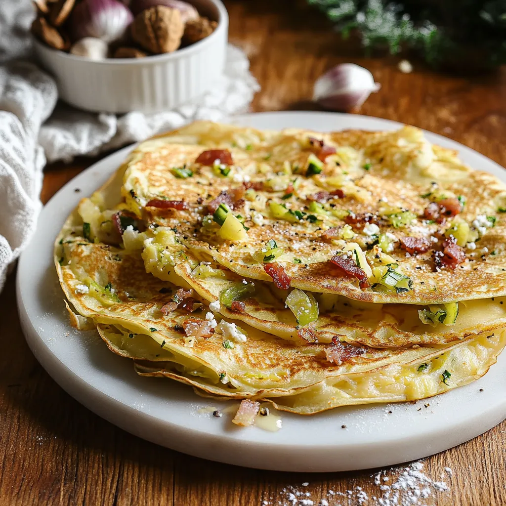 Piatti di verdura con bacon.