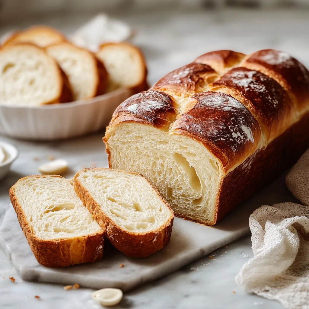 Un morbido pane con decorazione di zucchero e semi in superficie.