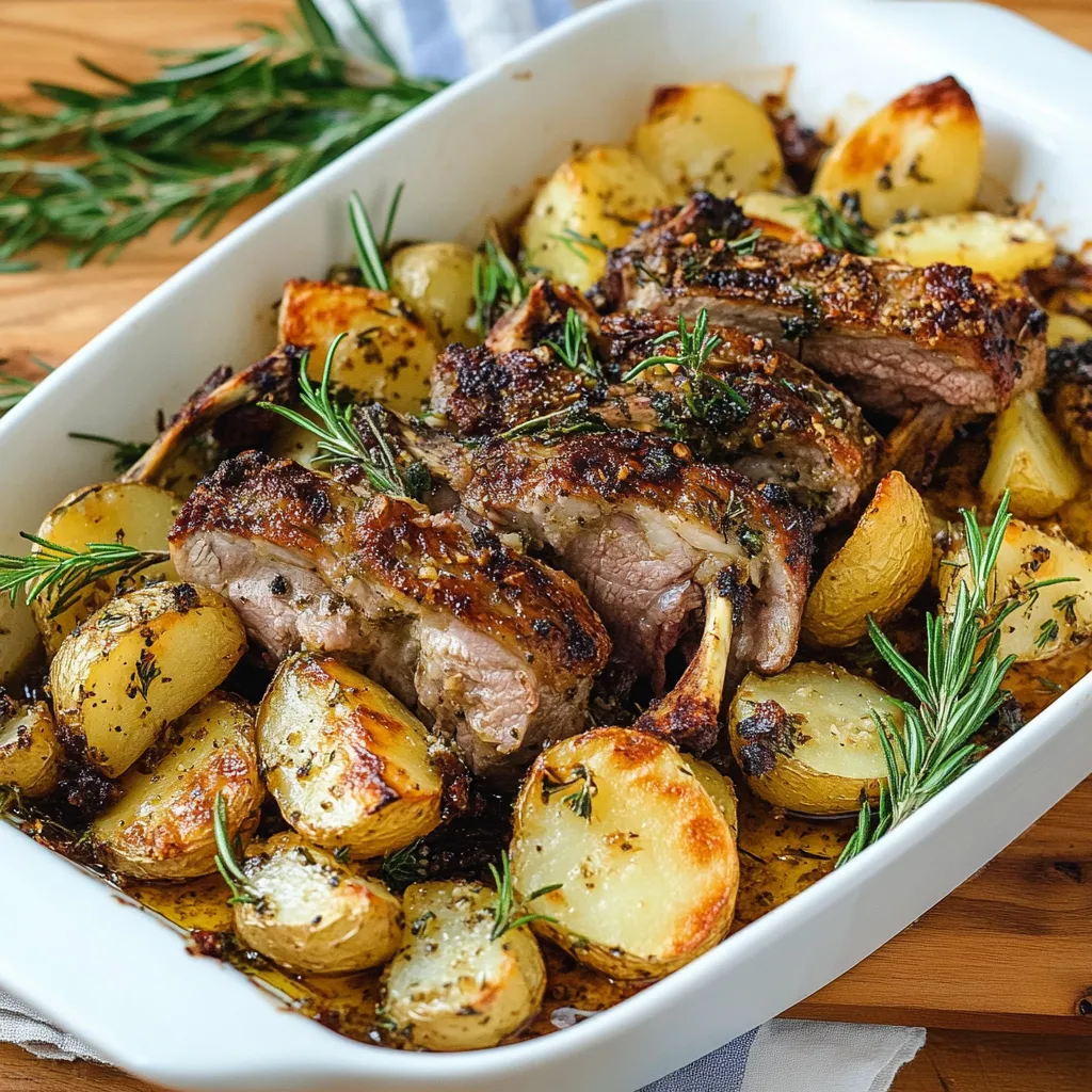 Carne al forno con contorno di verdure.