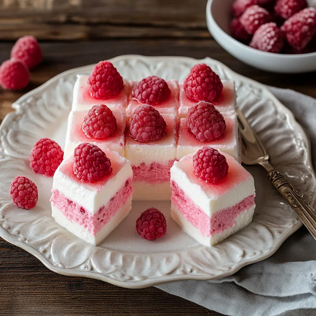 Dolci decorati con frutti di bosco freschi.