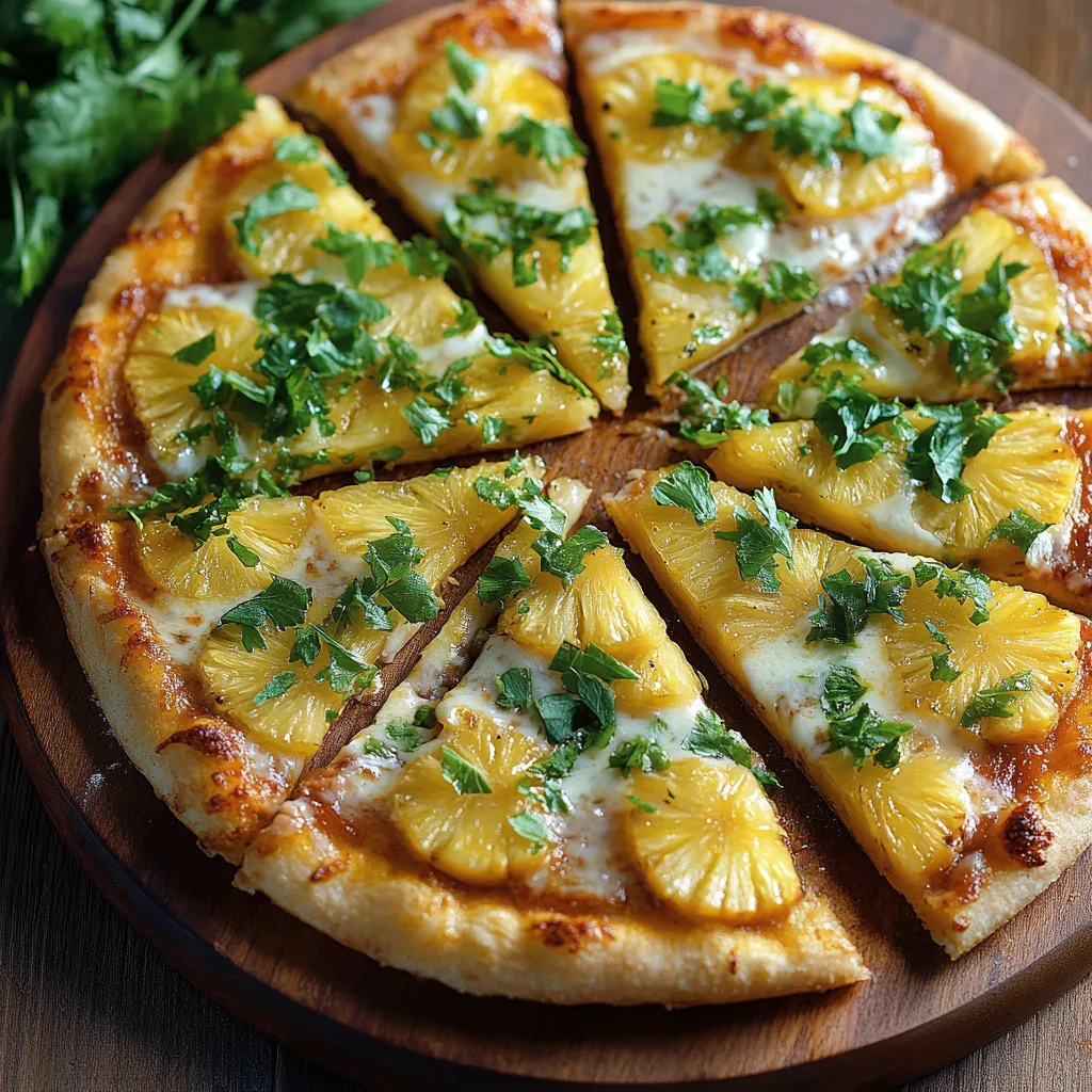 Una pizza con frullati e paneer.
