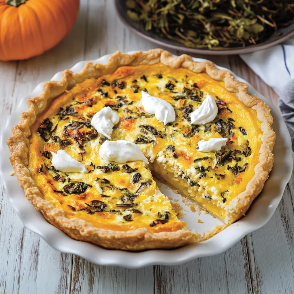 Torta salata a base di verdure.
