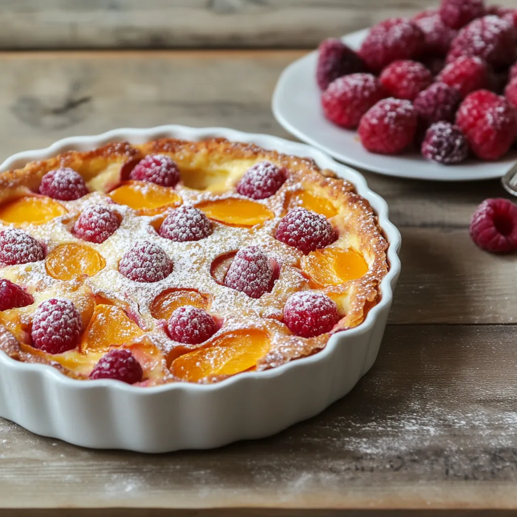 Dolce fruttato con zucchero a velo.