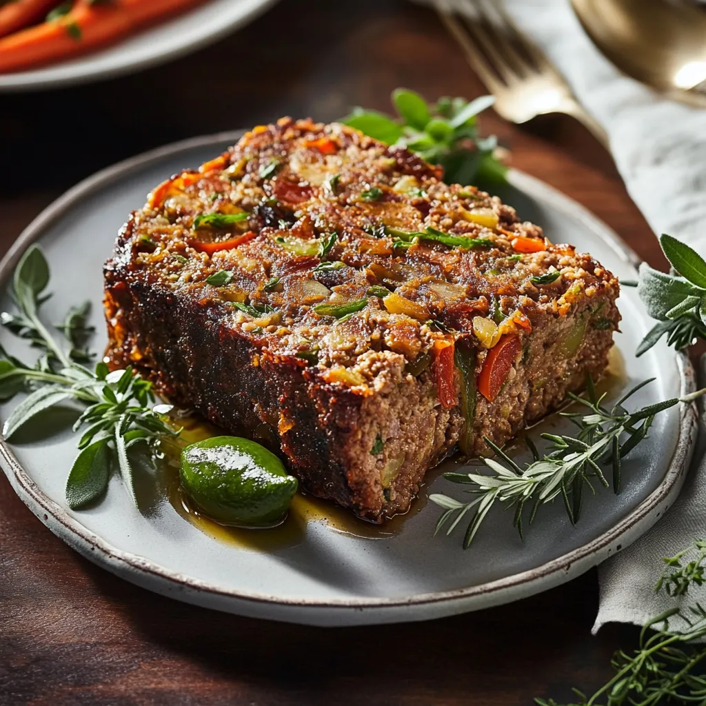 Un piatto di carne con verdure.